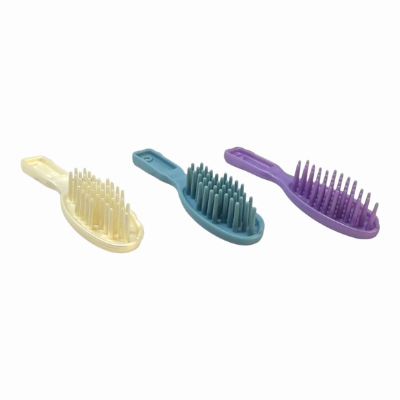 Barbie Hair Brush Lot of (3) - White, Blue, Purple 1990s - Picture 8 of 15